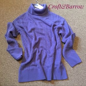 🔥Sale🔥🔥NEW 🔥Croft&Barrow turtlenecks blue